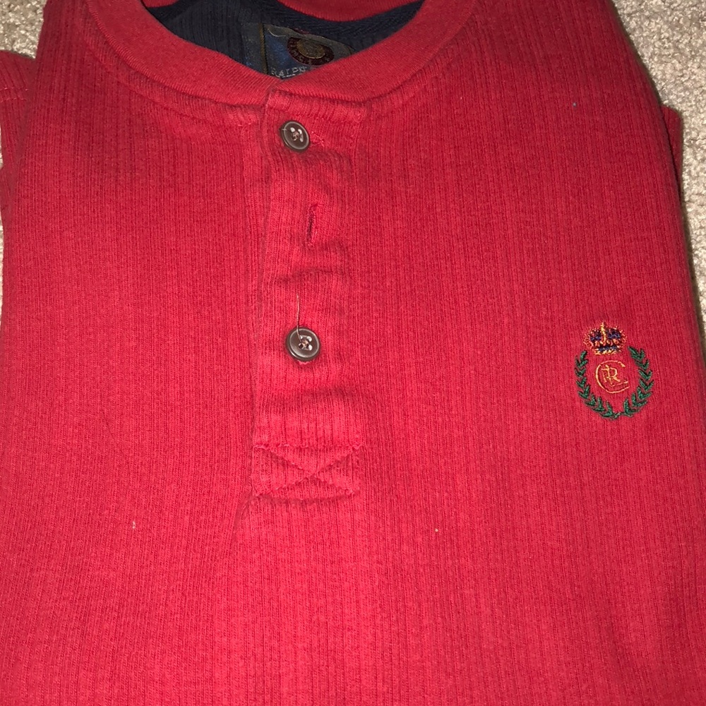 Chaps long sleeve sweat shirt red Medium